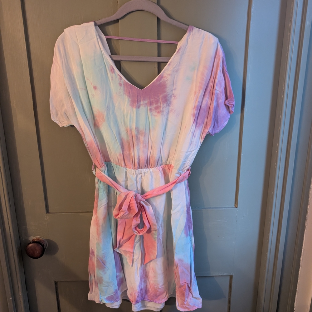 ANDREE BY UNIT Pastel Pink and White Dress